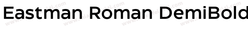 Eastman Roman DemiBold字体转换